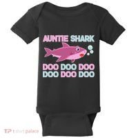 Auntie Shark Doo Doo Doo Baby Bodysuit thumb 0