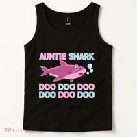 Auntie Shark Doo Doo Doo Tank Top thumb 2
