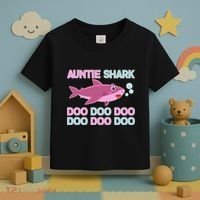 Auntie Shark Doo Doo Doo Toddler T-Shirt thumb 3