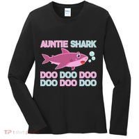 Auntie Shark Doo Doo Doo Women's Long Sleeve Shirt thumb 0