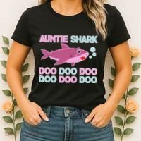 Auntie Shark Doo Doo Doo Women's T-Shirt thumb 2