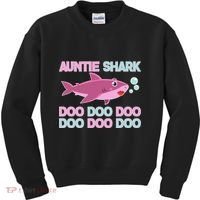 Auntie Shark Doo Doo Doo Kids Sweatshirt thumb 0