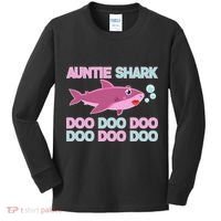Auntie Shark Doo Doo Doo Kids Long Sleeve Shirt thumb 0