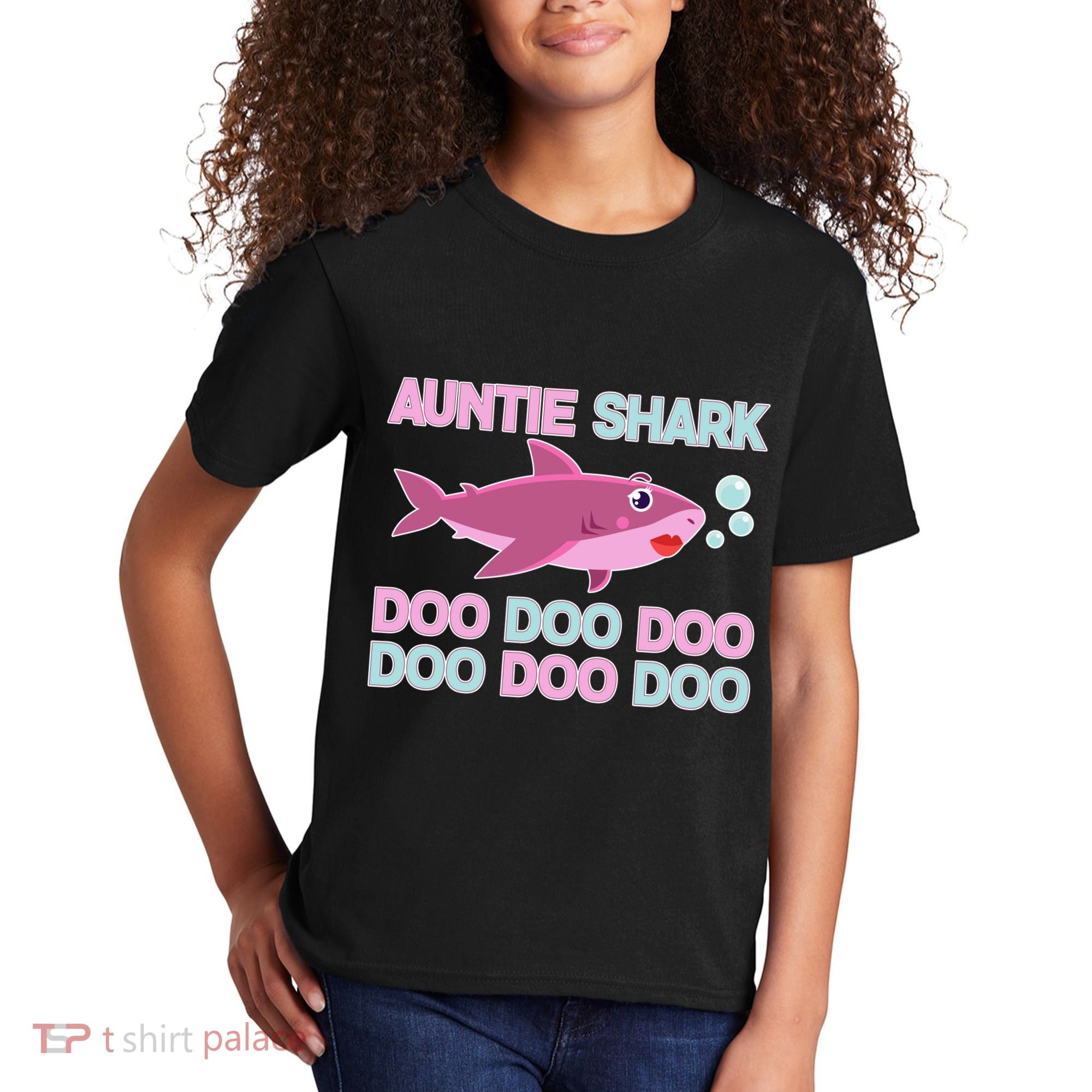 Auntie Shark Doo Doo Doo Kids T-Shirt