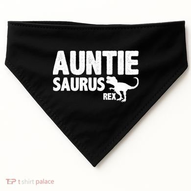 Auntiesaurus Auntie Saurus Rex USA-Made Doggie Bandana