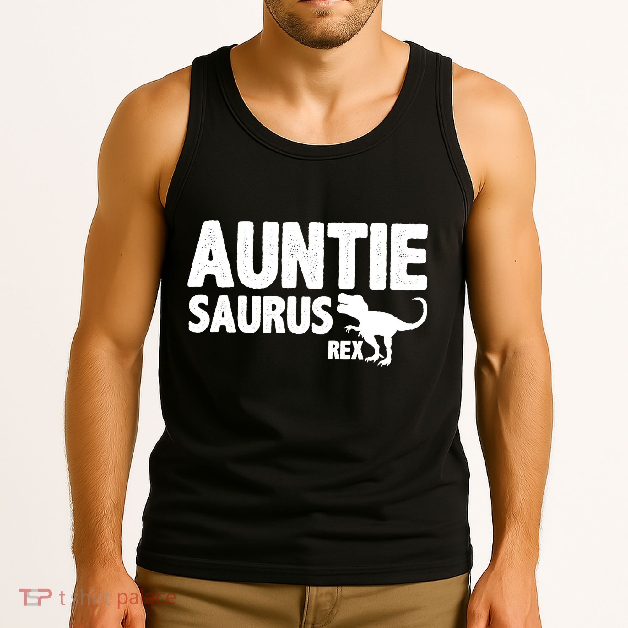 Auntiesaurus Auntie Saurus Rex Tank Top