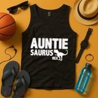 Auntiesaurus Auntie Saurus Rex Tank Top thumb 4