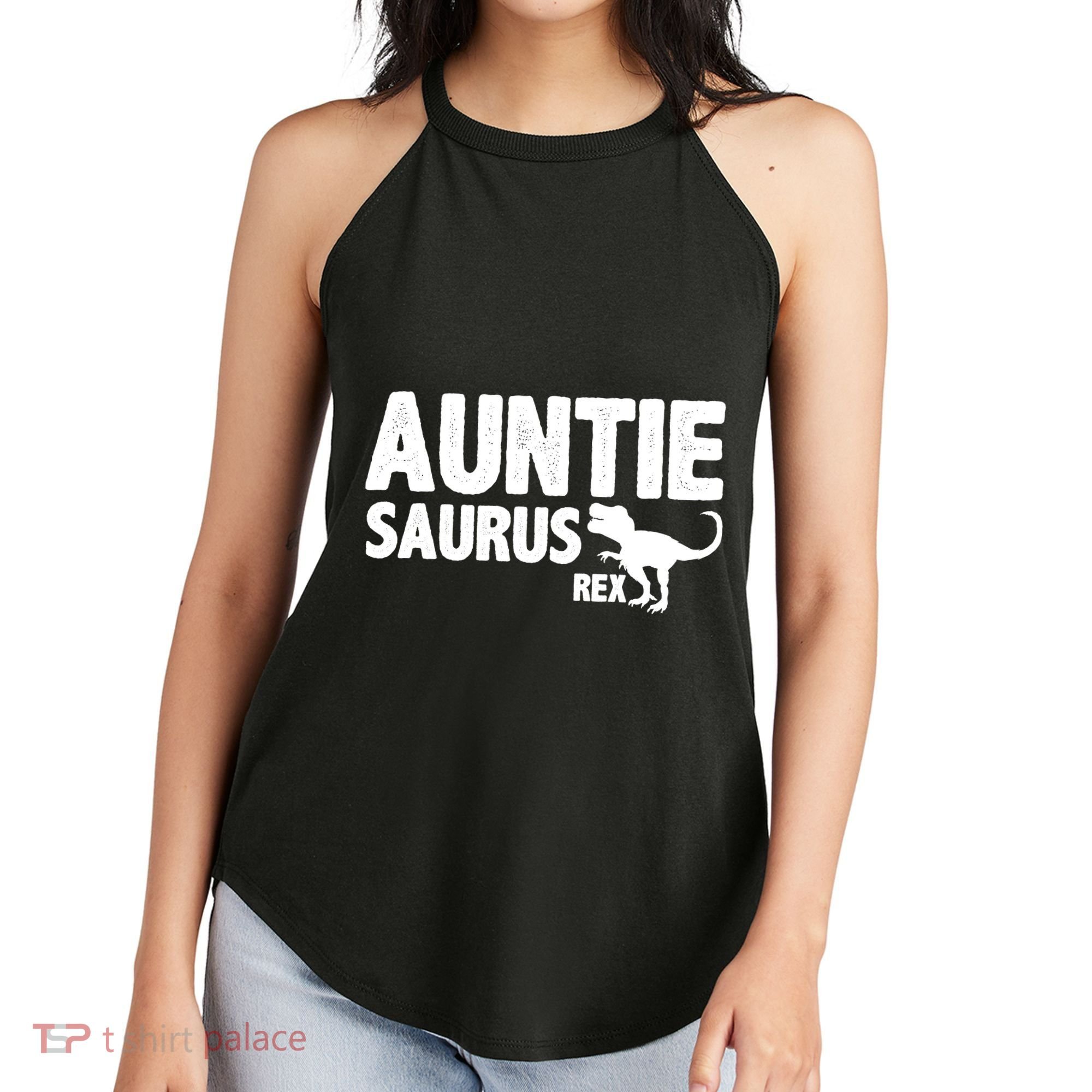 Auntiesaurus Auntie Saurus Rex Women's Perfect Tri Rocker Tank