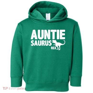Auntiesaurus Auntie Saurus Rex Toddler Hoodie