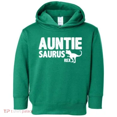 Auntiesaurus Auntie Saurus Rex Toddler Hoodie