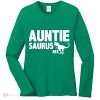 Auntiesaurus Auntie Saurus Rex Women's Long Sleeve Shirt thumb 0