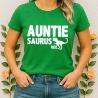 Auntiesaurus Auntie Saurus Rex Women's T-Shirt thumb 2