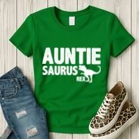 Auntiesaurus Auntie Saurus Rex Women's T-Shirt thumb 3