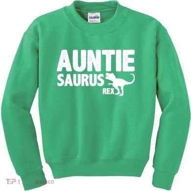 Auntiesaurus Auntie Saurus Rex Kids Sweatshirt