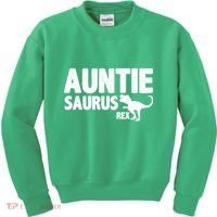 Auntiesaurus Auntie Saurus Rex Kids Sweatshirt thumb 0