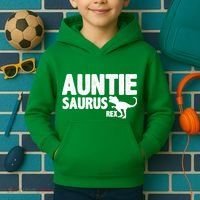Auntiesaurus Auntie Saurus Rex Kids Hoodie thumb 2