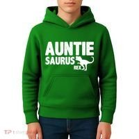 Auntiesaurus Auntie Saurus Rex Kids Hoodie thumb 4