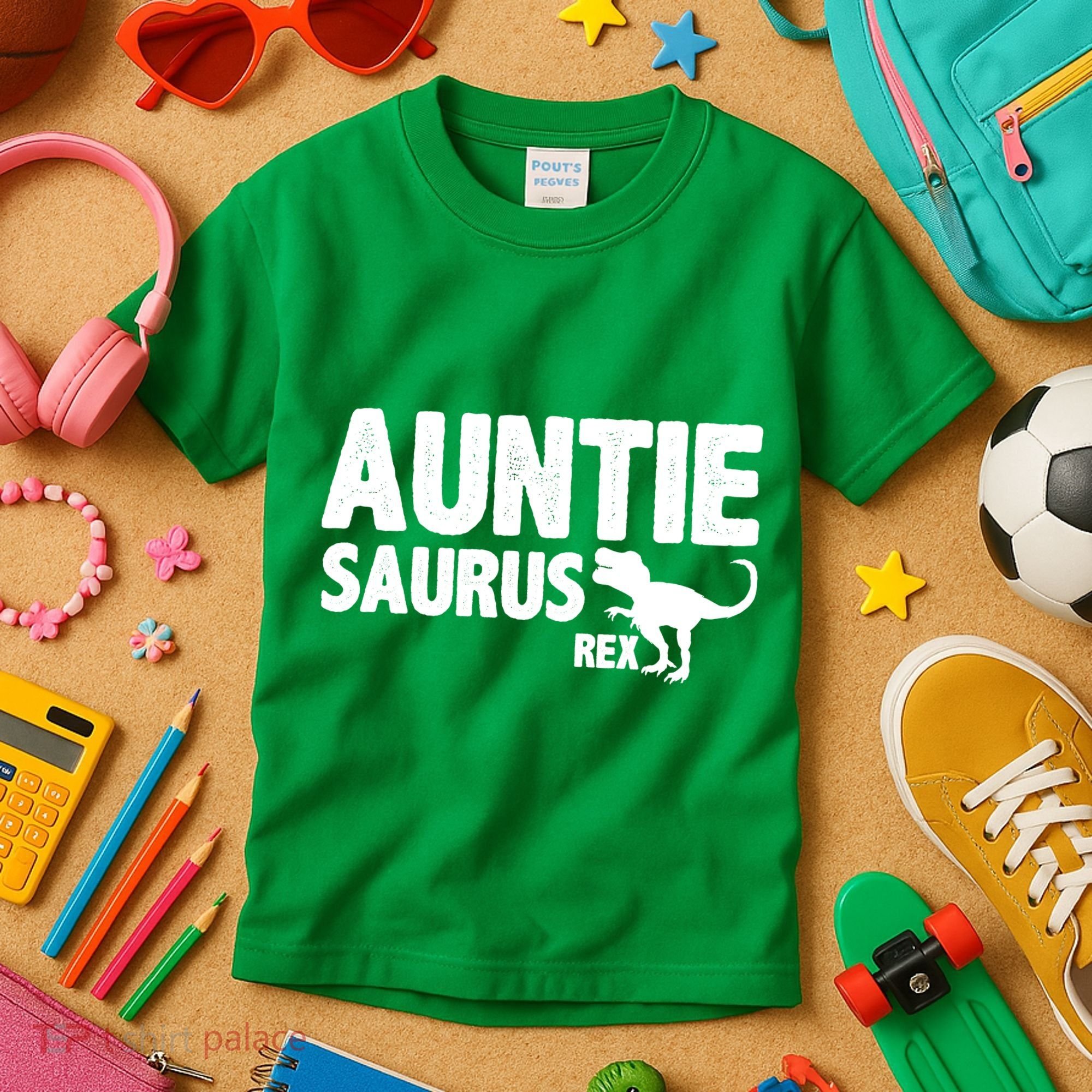 Auntiesaurus Auntie Saurus Rex Kids T-Shirt