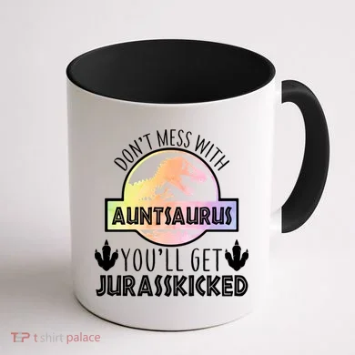Auntsaurus Jurasskicked Coffee Mug back