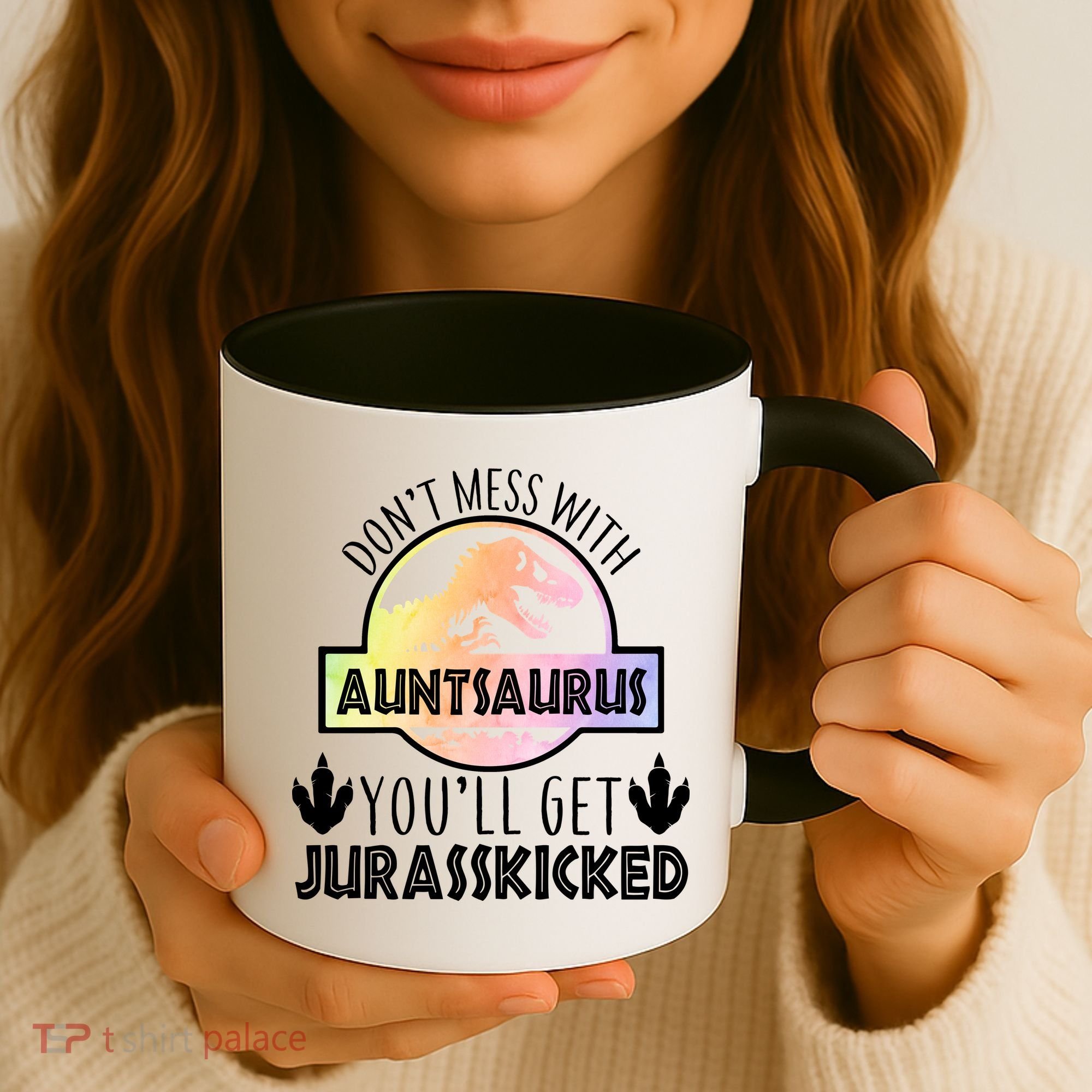 Auntsaurus Jurasskicked Coffee Mug