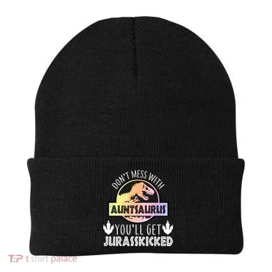 Auntsaurus Jurasskicked Beanie