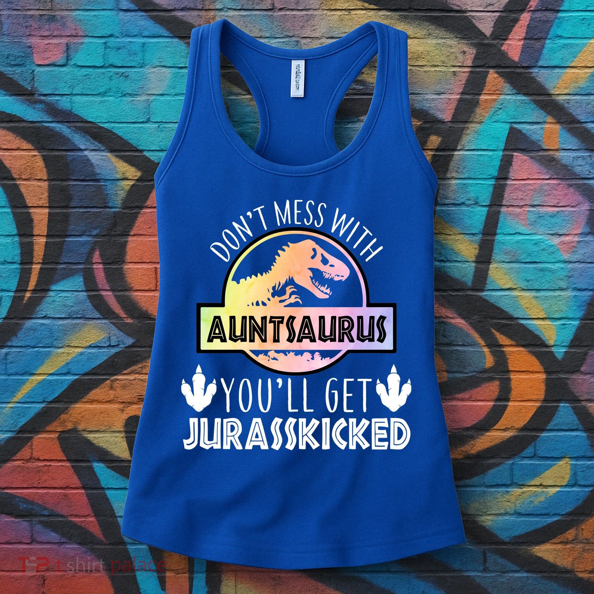 Auntsaurus Jurasskicked Women's Tank Top