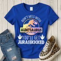 Auntsaurus Jurasskicked Women's T-Shirt thumb 3