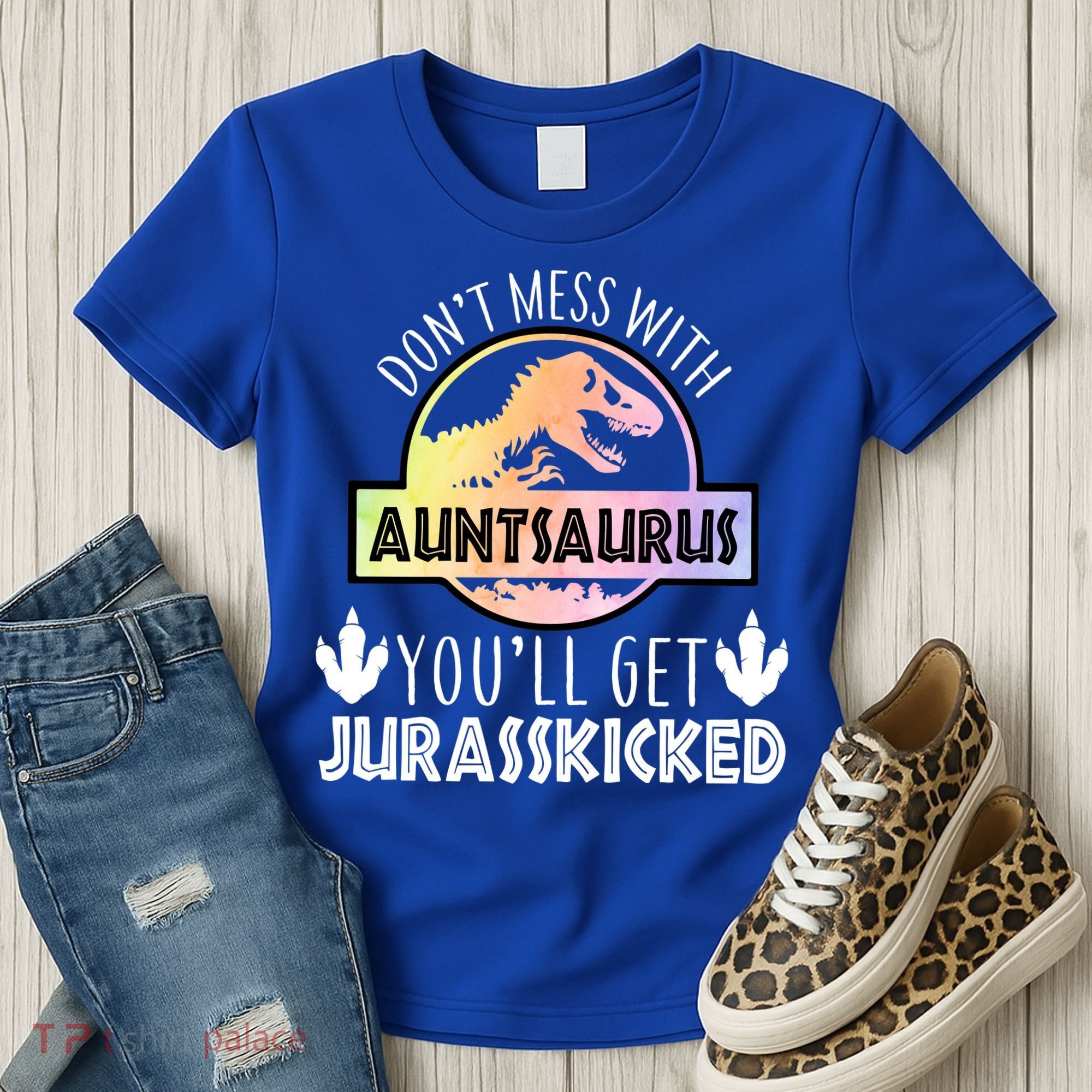 Auntsaurus Jurasskicked Women's T-Shirt