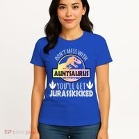 Auntsaurus Jurasskicked Women's T-Shirt thumb 4