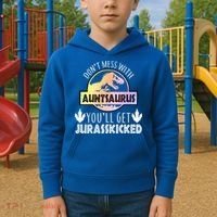 Auntsaurus Jurasskicked Kids Hoodie thumb 2