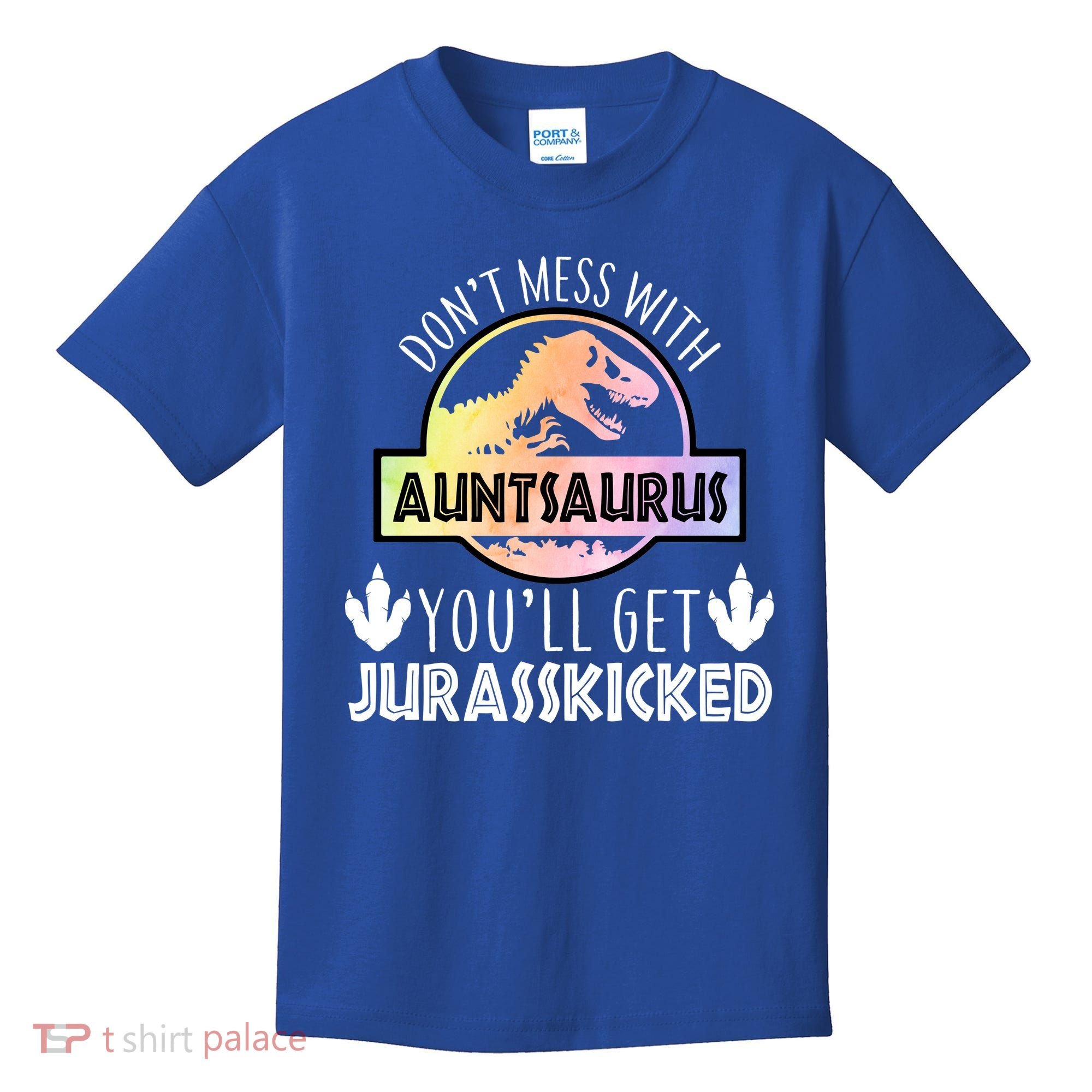 Auntsaurus Jurasskicked Kids T-Shirt