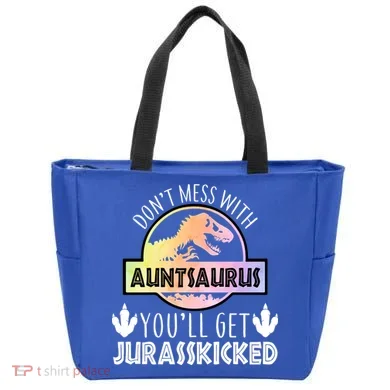 Auntsaurus Jurasskicked Tote Bag