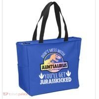 Auntsaurus Jurasskicked Tote Bag thumb 2