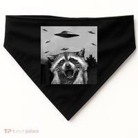 Alien Ufo Raccoon USA-Made Doggie Bandana thumb 0