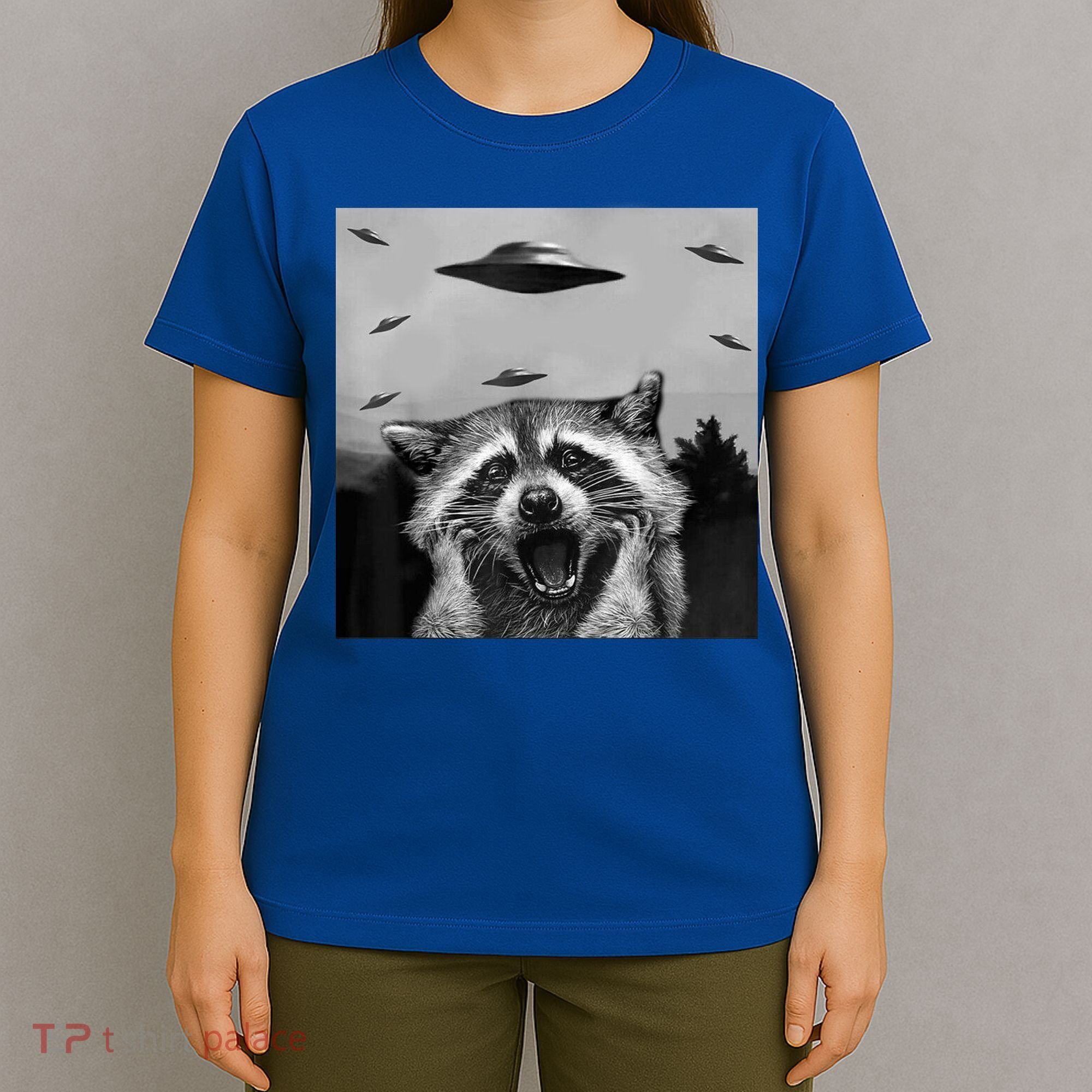 Alien Ufo Raccoon T-Shirt