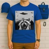 Alien Ufo Raccoon T-Shirt thumb 6