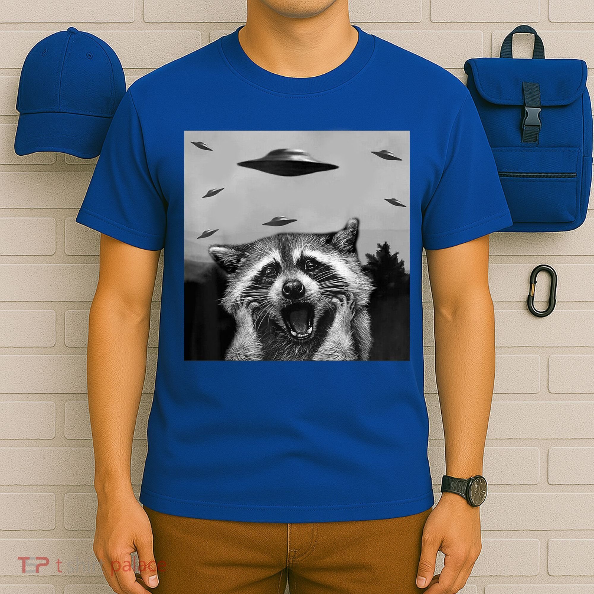 Alien Ufo Raccoon T-Shirt