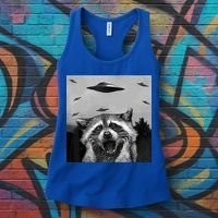 Alien Ufo Raccoon Women's Tank Top thumb 3