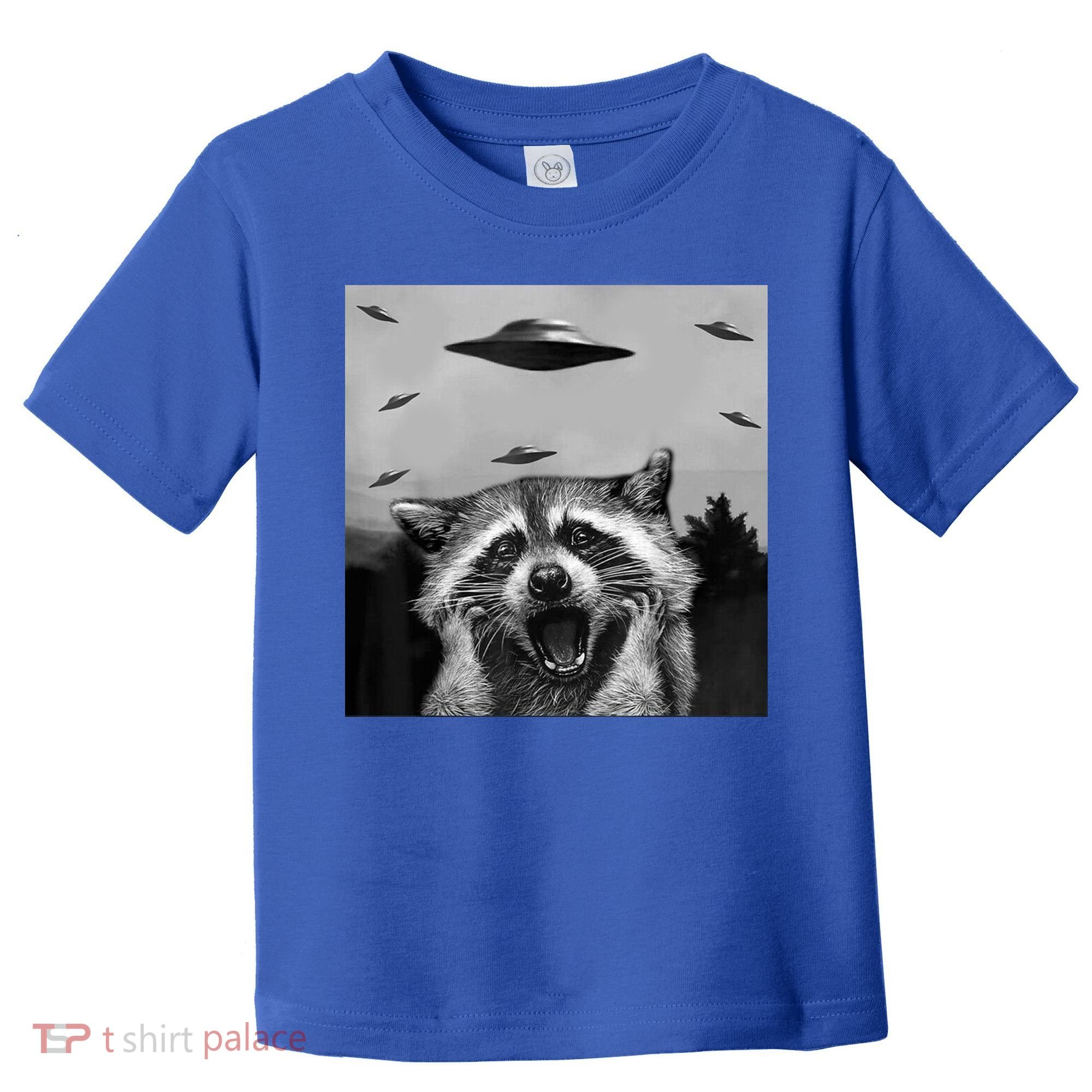 Alien Ufo Raccoon Toddler T-Shirt