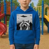 Alien Ufo Raccoon Kids Hoodie thumb 2