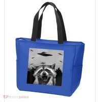 Alien Ufo Raccoon Tote Bag thumb 3