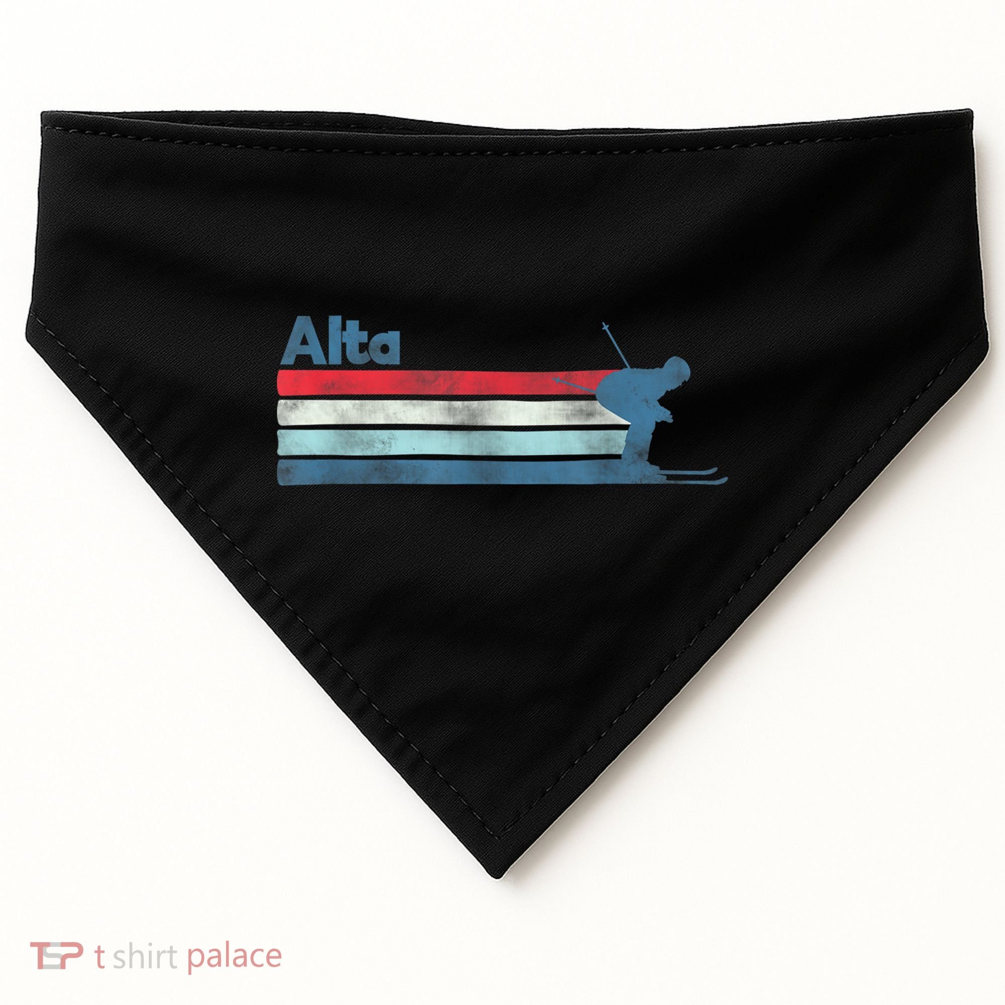 Alta Utah Retro Ski USA-Made Doggie Bandana