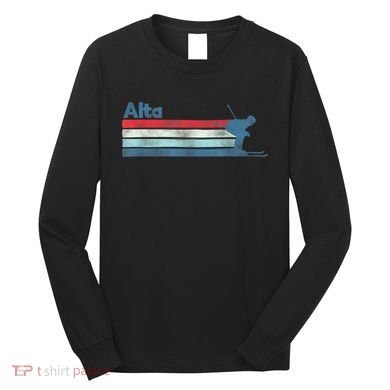 Alta Utah Retro Ski Long Sleeve Shirt