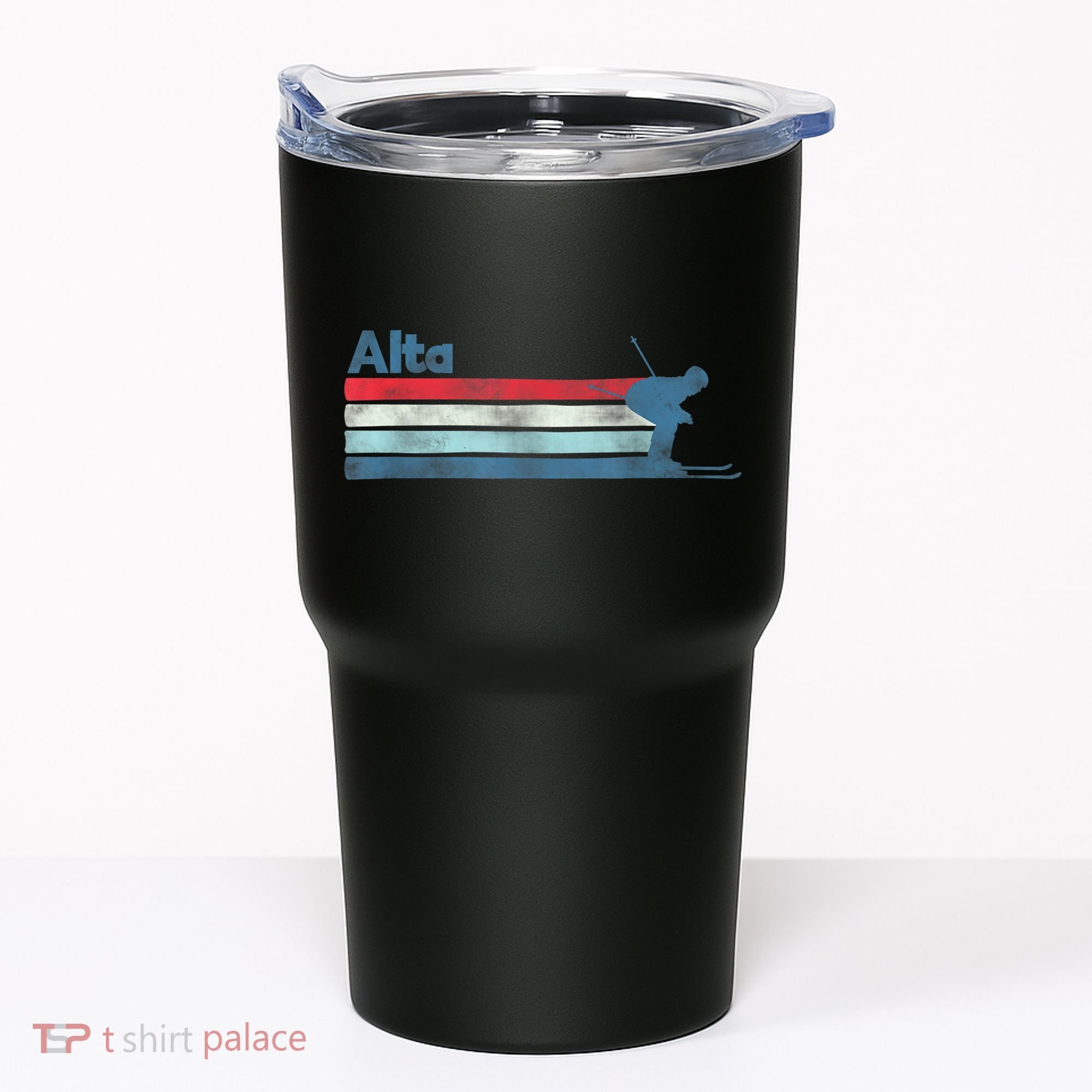 Alta Utah Retro Ski Tumbler