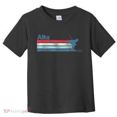 Alta Utah Retro Ski Toddler T-Shirt