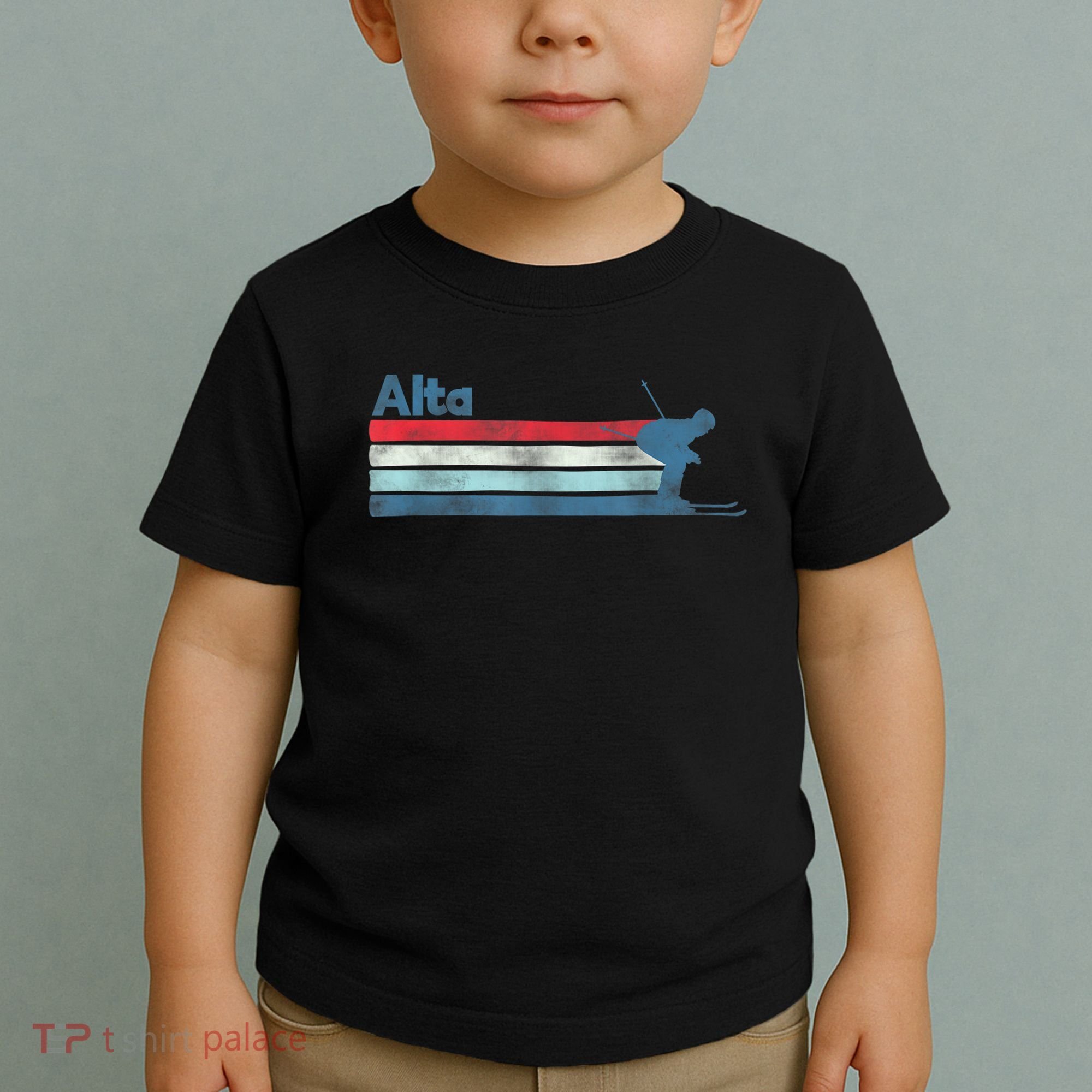 Alta Utah Retro Ski Toddler T-Shirt
