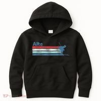 Alta Utah Retro Ski Kids Hoodie thumb 0