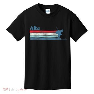 Alta Utah Retro Ski Kids T-Shirt