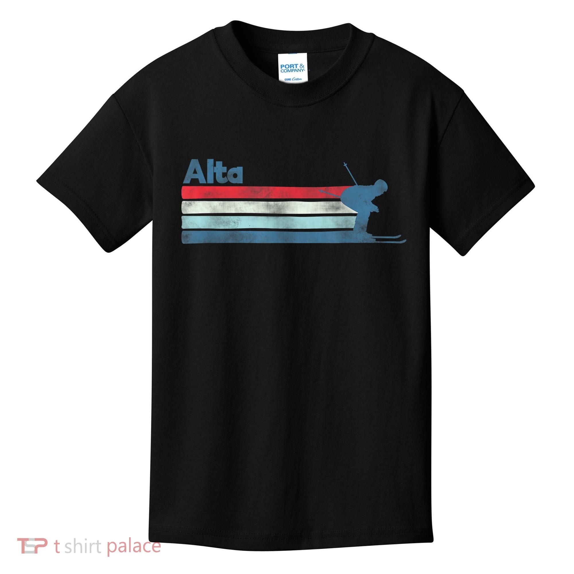 Alta Utah Retro Ski Kids T-Shirt