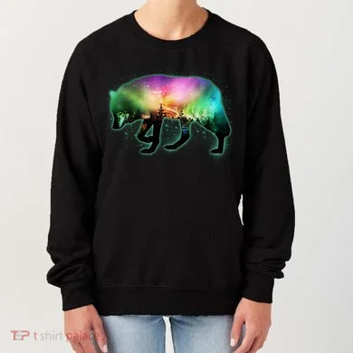 Aurora Borealis Wolf Wilderness Women's Sweatshirt